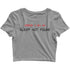 Coding Nerd Engineering CODE IS CLEAN MIND IS DIRTY Custom Printed Graphic Design Crop Top T-Shirt for Women